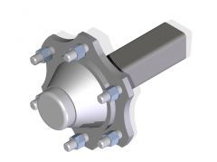 Wheel Hub and Stub Assembly - TVZ Inc. Studs [416-000-069]